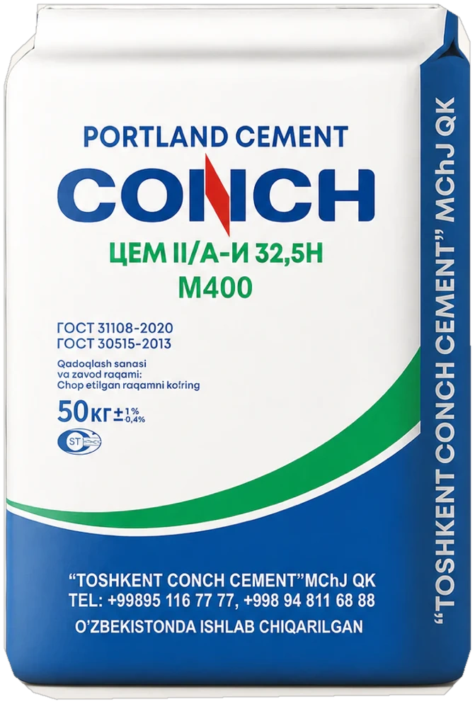 Мешок цемента TOSHKENT CONCH M400